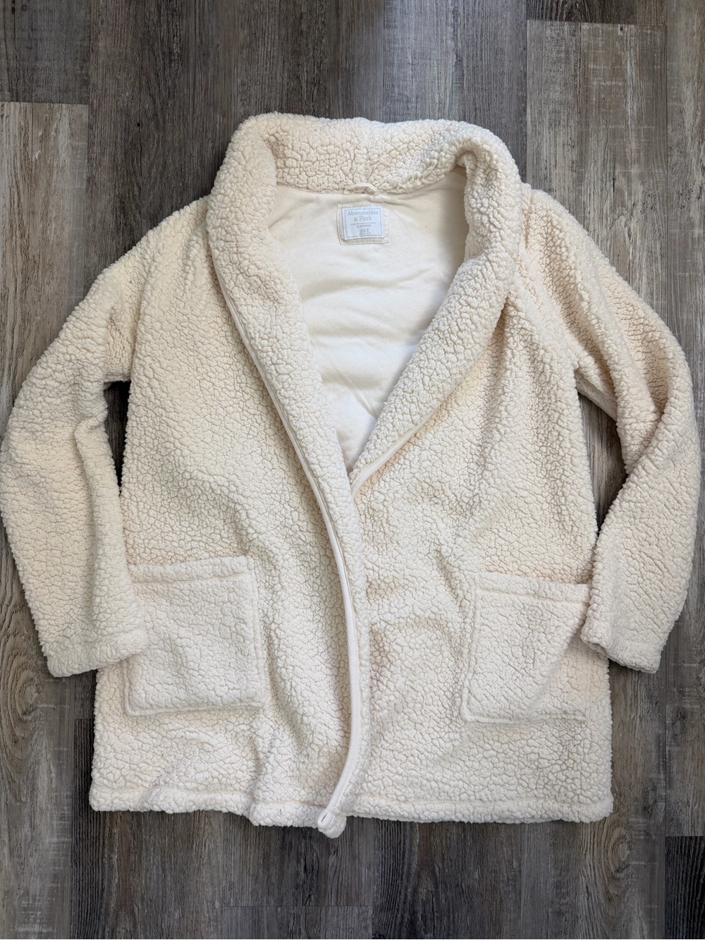 Abercrombie & Fitch Sleepwear Women’s Sherpa Fleece Cardigan Robe-size XS/S NWT